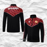 Chaqueta del Manchester United 2025-2026 Negro Rojo