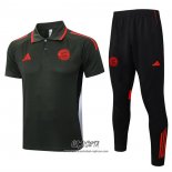 Conjunto Polo del Bayern Munich 2025-2026 Verde Oscuro