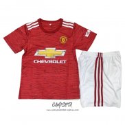 Primera Camiseta Manchester United 2020-2021 Nino