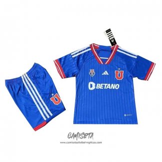 Primera Camiseta Universidad de Chile 2023 Nino