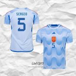 Segunda Camiseta Espana Jugador Sergio 2022