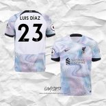 Segunda Camiseta Liverpool Jugador Luis Diaz 2022-2023