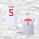 Segunda Camiseta Suiza Jugador Akanji 2022