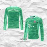 Camiseta Bayern Munich Portero 2021-2022 Manga Larga Verde