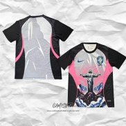 Camiseta Brasil Jesus 2026 Gris Tailandia Rosa