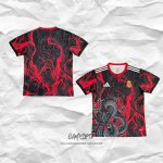 Camiseta Real Madrid Dragon 2025-2026 Rojo Negro Tailandia