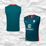 Camiseta de Entrenamiento AC Milan 2025-2026 Sin Mangas Verde