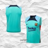 Camiseta de Entrenamiento Barcelona 2022-2023 Sin Mangas Verde
