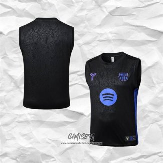 Camiseta de Entrenamiento Barcelona 2025-2026 Sin Mangas Negro Azul
