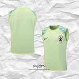 Camiseta de Entrenamiento Brasil 2023-2024 Sin Mangas Verde