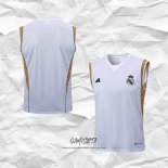 Camiseta de Entrenamiento Real Madrid 2023-2024 Sin Mangas Blanco