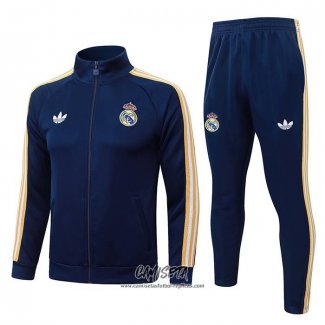 Chandal de Chaqueta del Real Madrid 2026-2027 Nino Azul