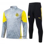 Chandal de Sudadera del Borussia Dortmund 2025-2026 Nino Gris