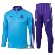 Chandal de Sudadera del Real Madrid 2025-2026 Nino Azul