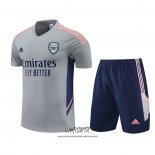 Chandal del Arsenal 2022-2023 Manga Corta Gris - Pantalon Corto