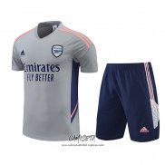 Chandal del Arsenal 2022-2023 Manga Corta Gris - Pantalon Corto