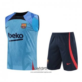 Chandal del Barcelona 2022-2023 Sin Mangas Azul