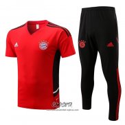 Chandal del Bayern Munich 2022-2023 Manga Corta Rojo