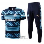 Chandal del Olympique Marsella 2022-2023 Manga Corta Azul