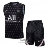 Chandal del Paris Saint-Germain 2023-2024 Sin Mangas Negro