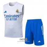 Chandal del Real Madrid 2025-2026 Sin Mangas Azul Blanco