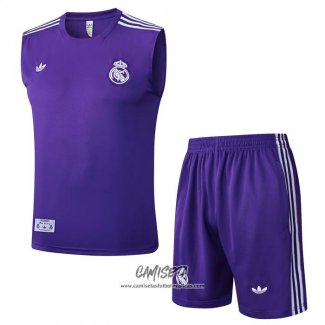 Chandal del Real Madrid 2025-2026 Sin Mangas Purpura
