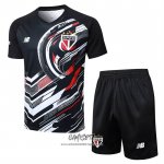 Chandal del Sao Paulo 2025-2026 Manga Corta Negro - Pantalon Corto