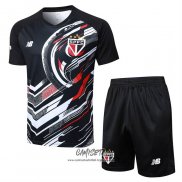 Chandal del Sao Paulo 2025-2026 Manga Corta Negro - Pantalon Corto