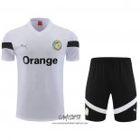 Chandal del Senegal 2023-2024 Manga Corta Blanco - Pantalon Corto