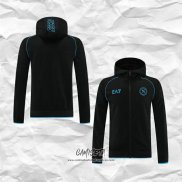 Chaqueta con Capucha del Napoli 2023-2024 Negro