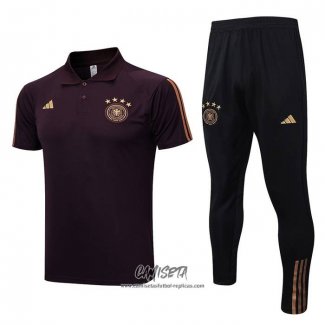 Conjunto Polo del Alemania 2022-2023 Marron