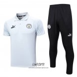 Conjunto Polo del Manchester City 2023-2024 Gris