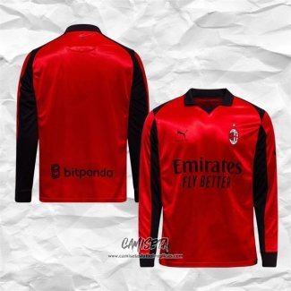 Cuarto Camiseta AC Milan 2025-2026 Manga Larga