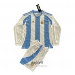 Primera Camiseta Argentina 2024 Nino Manga Larga