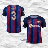 Primera Camiseta Barcelona Jugador Pique 2022-2023