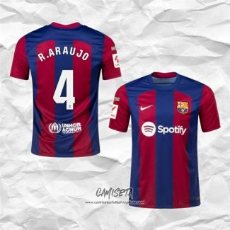 Primera Camiseta Barcelona Jugador R.Araujo 2023-2024