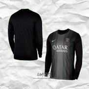 Primera Camiseta Paris Saint-Germain Portero 2025-2026 Manga Larga Negro