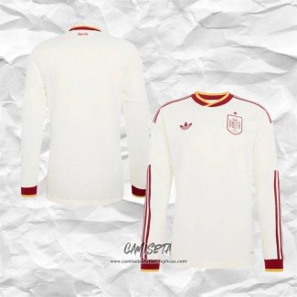 Segunda Camiseta Espana 2026 Manga Larga