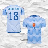 Segunda Camiseta Espana Jugador Jordi Alba 2022