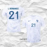 Segunda Camiseta Francia Jugador L.Hernandez 2022