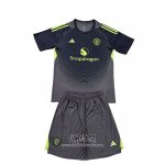 Segunda Camiseta Manchester United Portero 2025-2026 Nino Negro