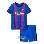 Tercera Camiseta Barcelona 2021-2022 Nino