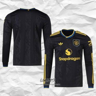 Tercera Camiseta Manchester United 2025-2026 Manga Larga