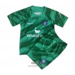 Camiseta Atletico Madrid Portero 2023-2024 Nino Verde