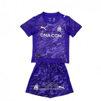 Camiseta Olympique Marsella Portero 2025-2026 Nino Purpura