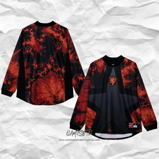 Camiseta Paises Bajos Portero 2025 Manga Larga