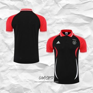 Camiseta Polo del Ajax 2022-2023 Negro y Rojo