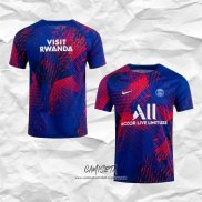 Camiseta Pre Partido del Paris Saint-Germain 2022 Azul y Rojo