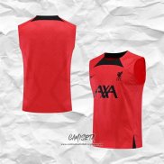 Camiseta de Entrenamiento Liverpool 2022-2023 Sin Mangas Rojo