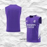 Camiseta de Entrenamiento Real Madrid 2022-2023 Sin Mangas Purpura
